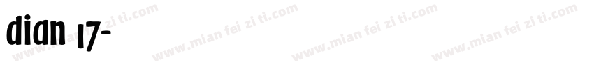 dian 17字体转换
